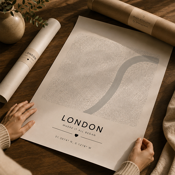 Poster city map print